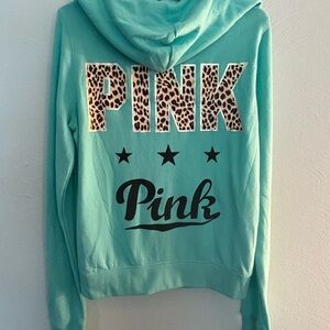 Victoria's Secret turquoise Rare HTF full zip